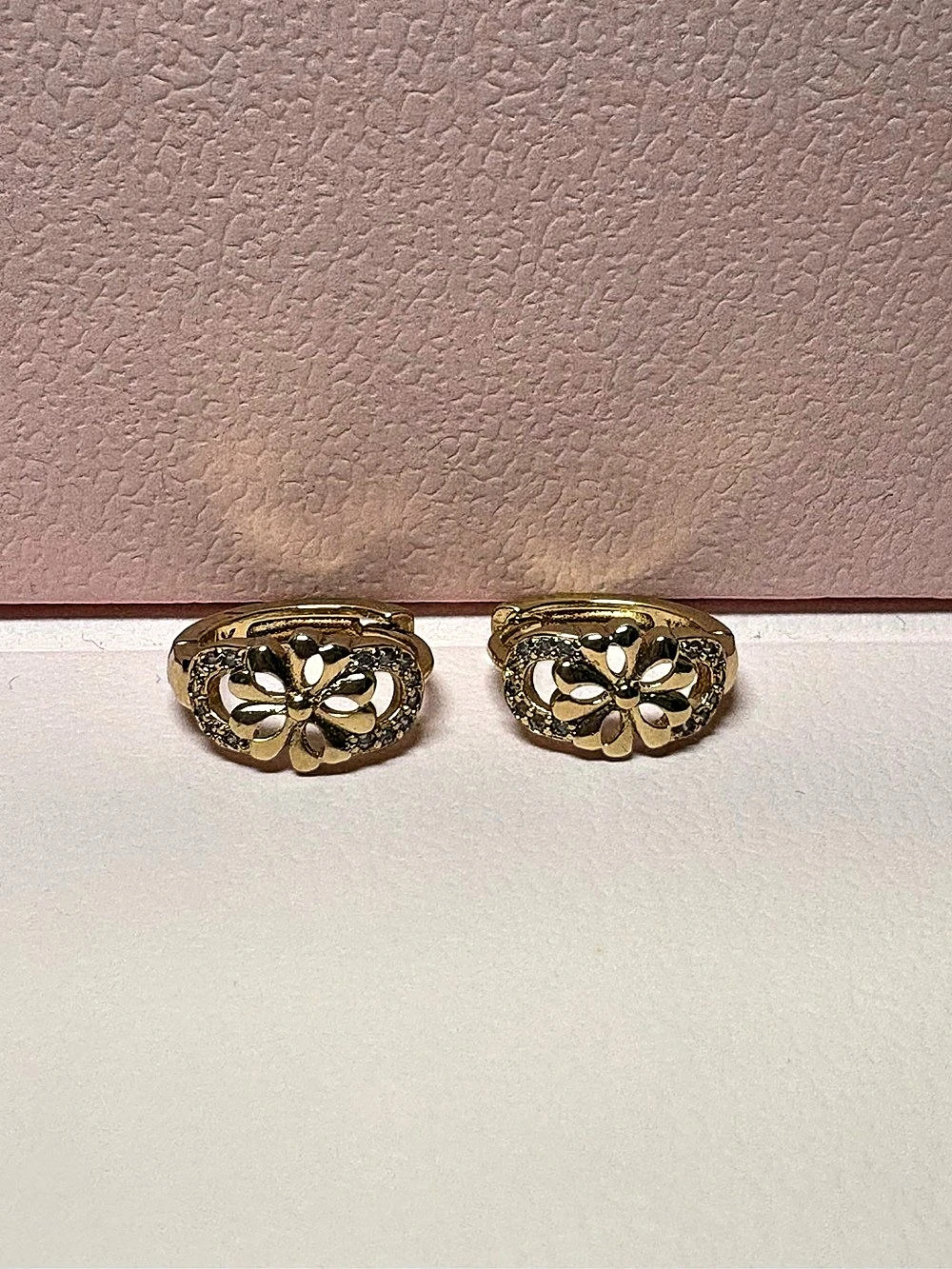 Gold plated earrings